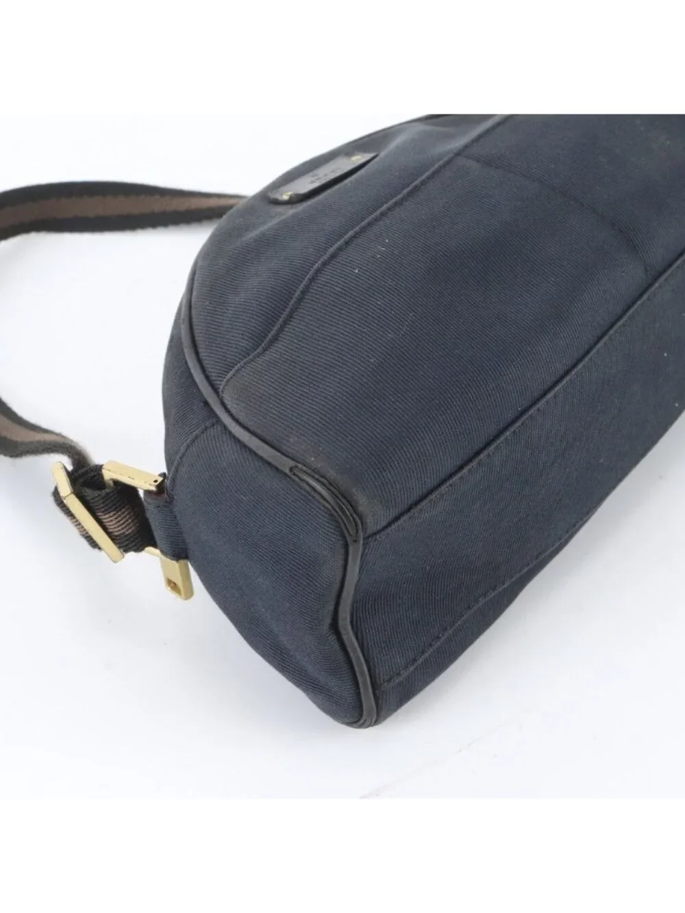 Gucci Leather Canvas Shoulder Bag Hand